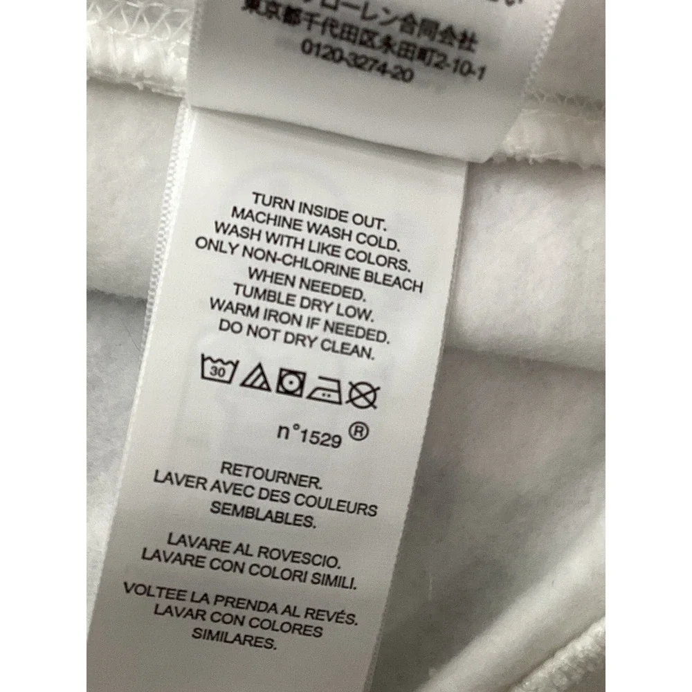 Polo Ralph Lauren Polo Bear White Fleece Sweatshirt 3XLT New With Tags